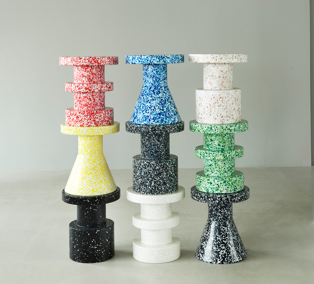 Bit Stack skammel - rød